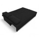 Double sofa bed bed without armrests Graphite