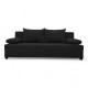 Double sofa bed bed without armrests Graphite