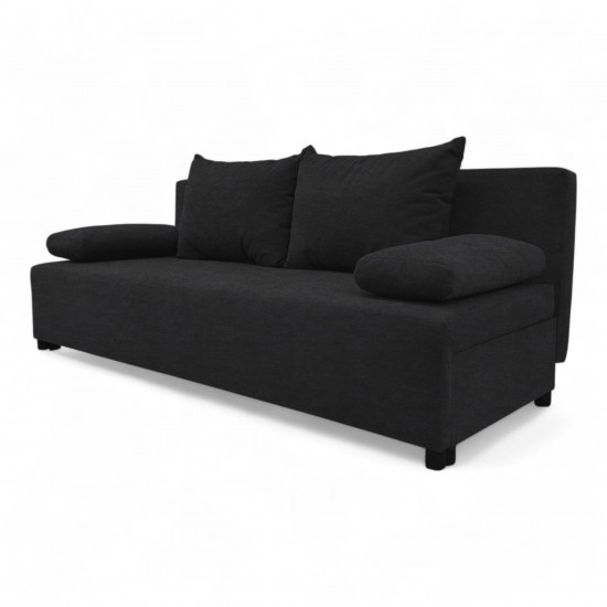 Double sofa bed bed without armrests Graphite