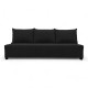 Double sofa bed bed without armrests Graphite