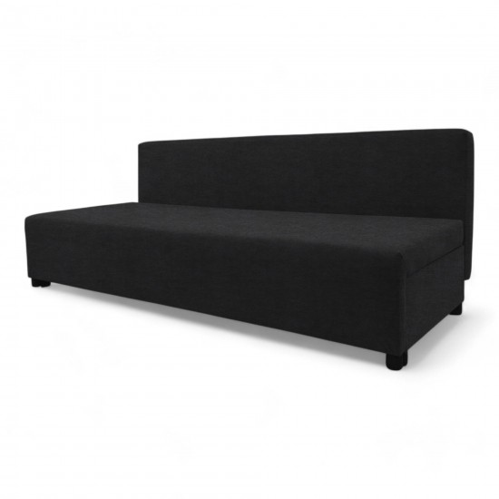 Double sofa bed bed without armrests Graphite