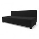 Double sofa bed bed without armrests Graphite