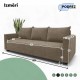 Classic sofa bed with linen box Beige