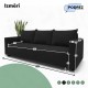 Classic sofa bed with linen box Graphite
