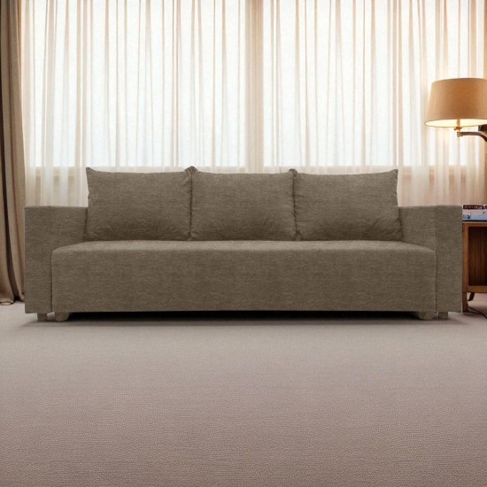 Classic sofa bed with linen box Beige