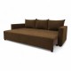 Classic sofa bed with linen box Brown