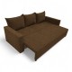 Classic sofa bed with linen box Brown