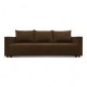 Classic sofa bed with linen box Brown
