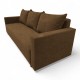 Classic sofa bed with linen box Brown