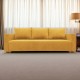 Classic sofa bed with linen box Yellow