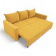 Classic sofa bed with linen box Yellow