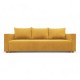 Classic sofa bed with linen box Yellow