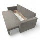 Classic sofa bed with linen box Light gray