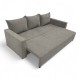 Classic sofa bed with linen box Light gray