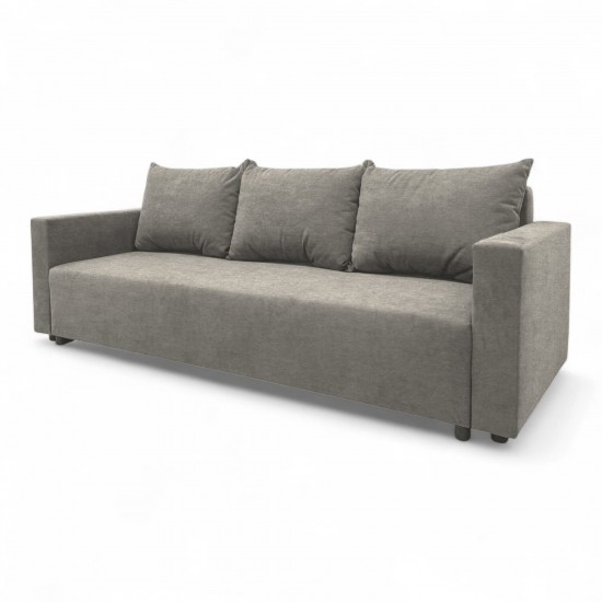 Classic sofa bed with linen box Light gray