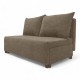Two-seater sofa bed with storage box Beige