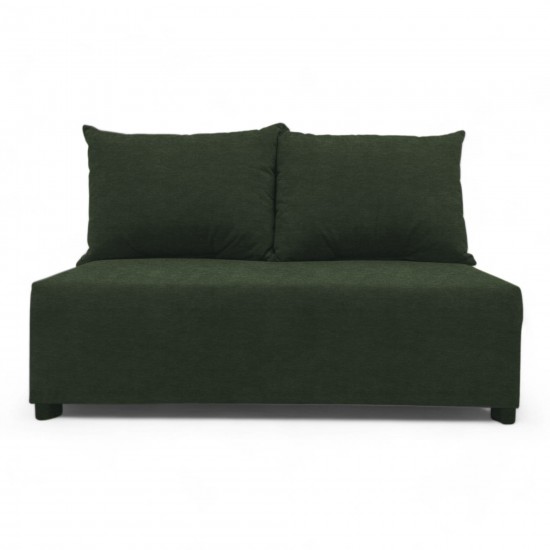 Divvietīgs izvelkams dīvāns ar veļas kasti Tirkīza zaļa