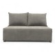 Two-seater sofa bed with storage box Light gray