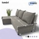 Corner sofa bed bed Light gray