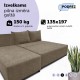 Corner sofa bed bed Beige