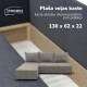 Corner sofa bed bed Light gray