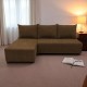 Corner sofa bed bed Brown