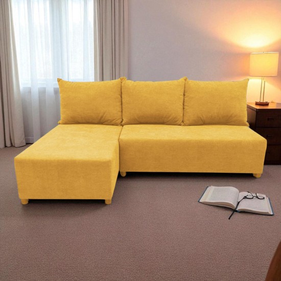 Corner sofa bed bed Yellow