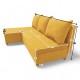 Corner sofa bed bed Yellow