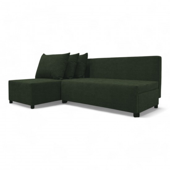 Corner sofa bed bed Turquoise green
