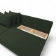 Corner sofa bed bed Turquoise green