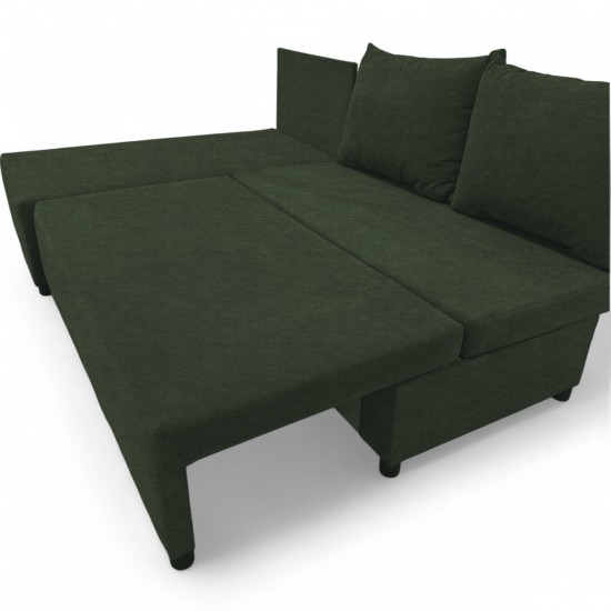 Corner sofa bed bed Turquoise green