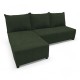 Corner sofa bed bed Turquoise green