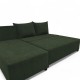 Corner sofa bed bed Turquoise green