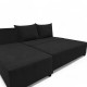 Corner sofa bed bed Graphite