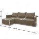 Corner sofa bed with storage box Beige