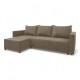 Corner sofa bed with storage box Beige