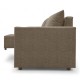 Corner sofa bed with storage box Beige