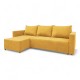 Corner sofa bed with storage box Yellow