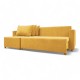 Corner sofa bed with storage box Yellow