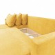 Corner sofa bed with storage box Yellow