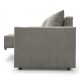 Corner sofa bed with storage box Light gray