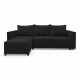 Corner sofa bed with storage box Graphite