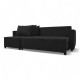 Corner sofa bed with storage box Graphite