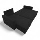 Corner sofa bed with storage box Graphite