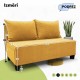 Simple X Mini double sofa bed Yellow