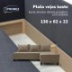 Simple X St Light corner sofa bed Beige