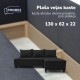 Simple X St Light corner sofa bed Graphite