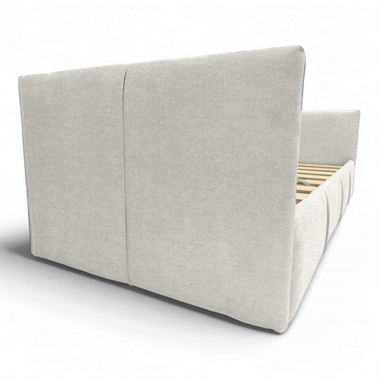 Vienvietīga gulta Teodor Gaiši pelēka