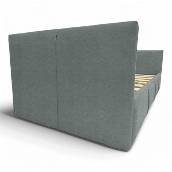 Vienvietīga gulta Teodor Tumši pelēks