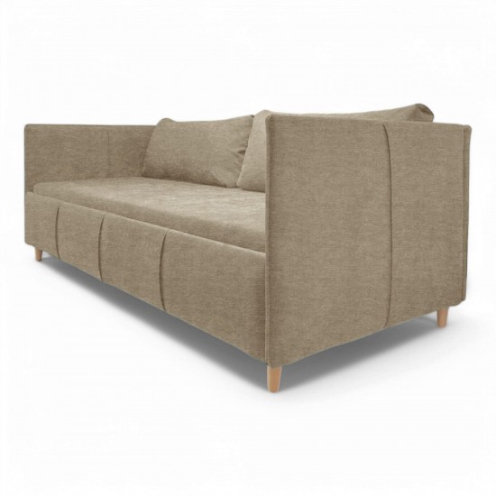 Vienvietīga gulta Teodor PLUS Bēšs-pelēks